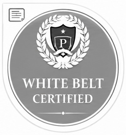White Belt official badge